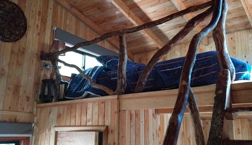 Panoramic Cabin, Patio, Garden View