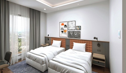 Deluxe Room, 2 Twin Beds, Non Smoking, Balcony (City View)