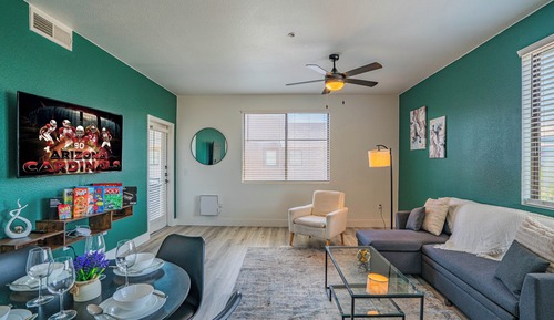 Elite Apartment, 1 Bedroom, Balcony, Pool View