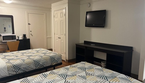 Standard Room, 2 Double Beds, Smoking, Refrigerator & Microwave