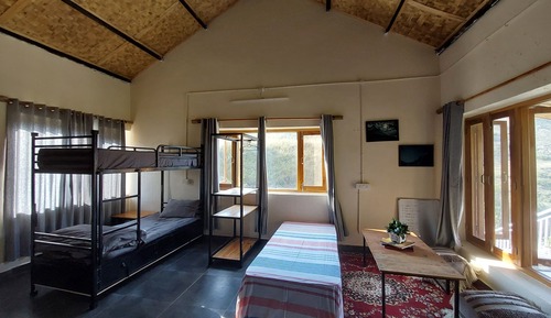 Family Double Room, Balcony, Hill View