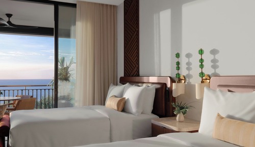 Basic Room, 2 Queen Beds, Non Smoking, Ocean View (Balcony)