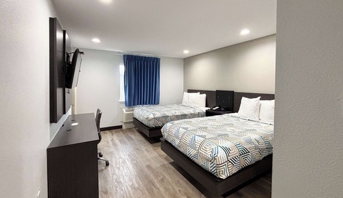 Standard Room, 2 Double Beds, Smoking, Refrigerator & Microwave