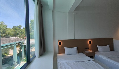Deluxe Double Room, 2 Double Beds, Balcony, Pool View