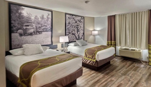 Double Room, 2 Double Beds, Non Smoking