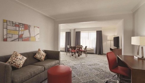 Suite Room with Sofa, Fridge and Microwave