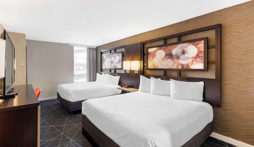 Standard Room, 2 Queen Beds, Non Smoking, Refrigerator & Microwave