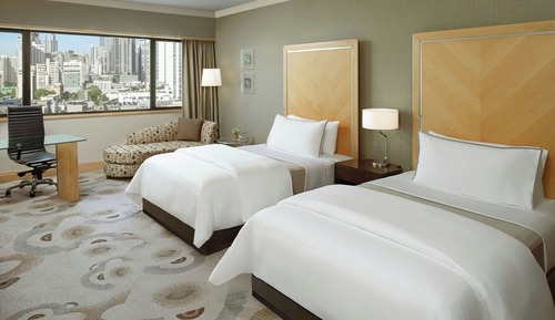 Deluxe Room, 2 Double Beds, Non Smoking, City View