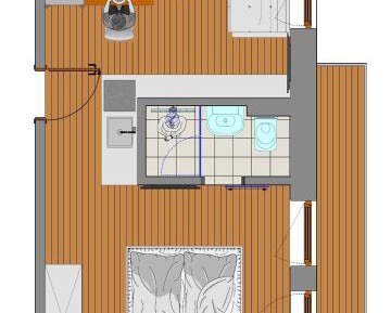 Studio with Balcony