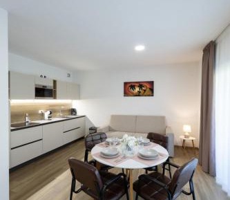 One-Bedroom Apartment with Balcony and Mountain View  