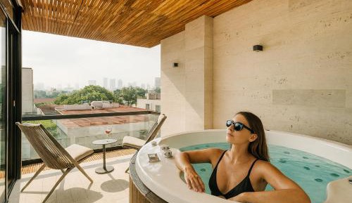 Penthouse with a Private Jacuzzi