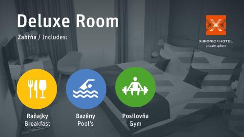 Deluxe room with swimming pool and GYM included