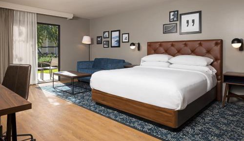 Deluxe Guest room, 1 King, Sofa bed, Patio