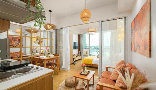 One-Bedroom Apartment with Balcony and City View