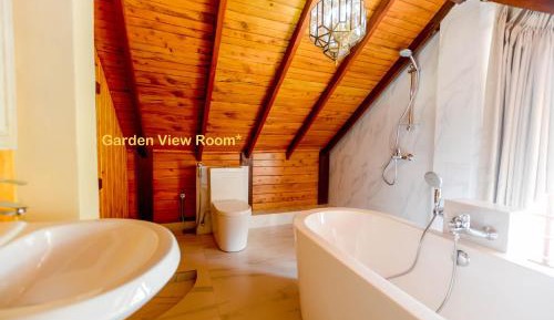 Attic Room with Bathtub