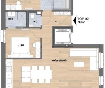 Two-Bedroom Apartment with Shower 