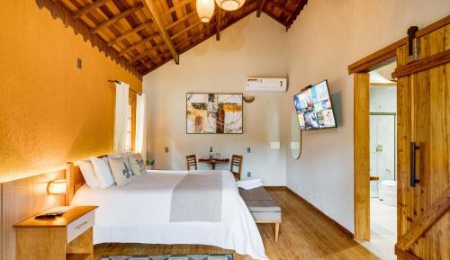 Chalé Deluxe com Hidromassagem e Chuveiro Duplo