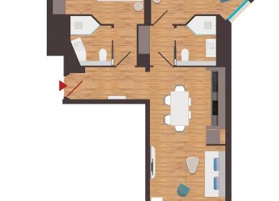 Two Bedroom Apartment with 2 Bathrooms - Coliving