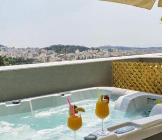Athens Panorama Maisonette with Outdoor Hot Tub