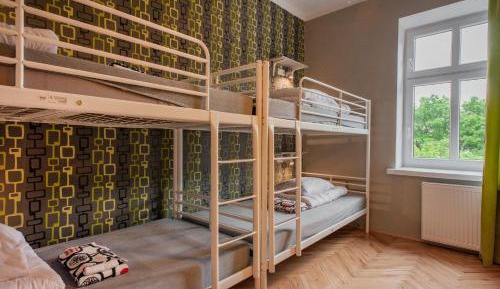 Bed in 4-Bed Dormitory Room with Private Bathroom