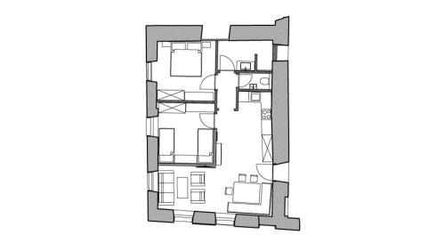 Apartment with Mountain View