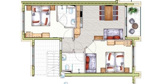 Two-Bedroom Apartment Plus with Spa Access