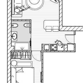 One-Bedroom Apartment with Balcony and City View