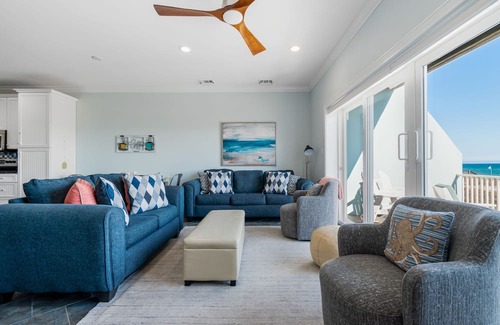 Navarre Beach House | Gulf Front Home with Private Beach Crossover. Goin' Coastal
