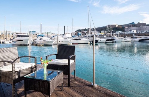 St. Helier Boat Rental | The Shells floating luxury apartments in St Helier Marina - a unique experience!