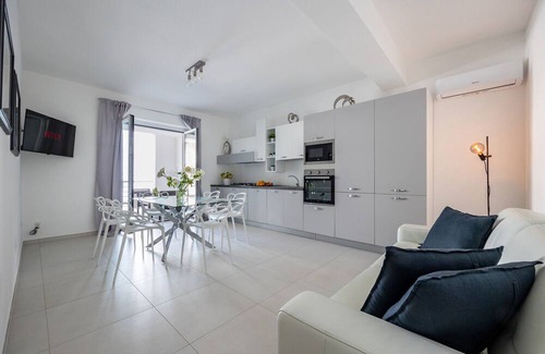 Capo d'Orlando Apartment | Apartment 'Primo' with Partial Sea View, Wi-Fi and Air Conditioning
