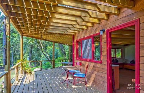 Valle de Bravo Cabin | NEW! Private Lake Wood Cabin, 20-acre Ranch, BBQ