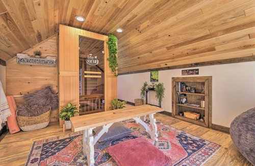 Freedom House | Unique Maine Log Cabin with Trout Ponds and Sauna!