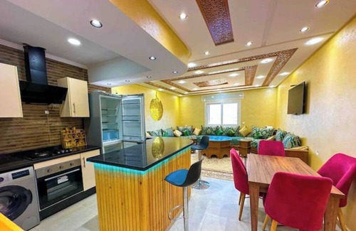 Oued Laou Apartment | Luxurious Scandinavian-style, pool & play area