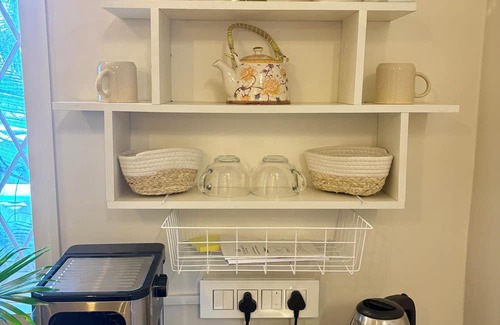 Benaulim Apartment | Bohame - Boho Poolside 1BHK, 2-Min Walk to Benaulim Beach