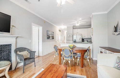 Folly Beach Condo | 2nd-floor retreat with screened porch, shared pool, WiFi, central AC & elevator