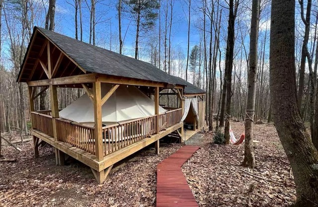 Magical Glamping Tent in the Woods near Stone Mountain State Park, North Carolina