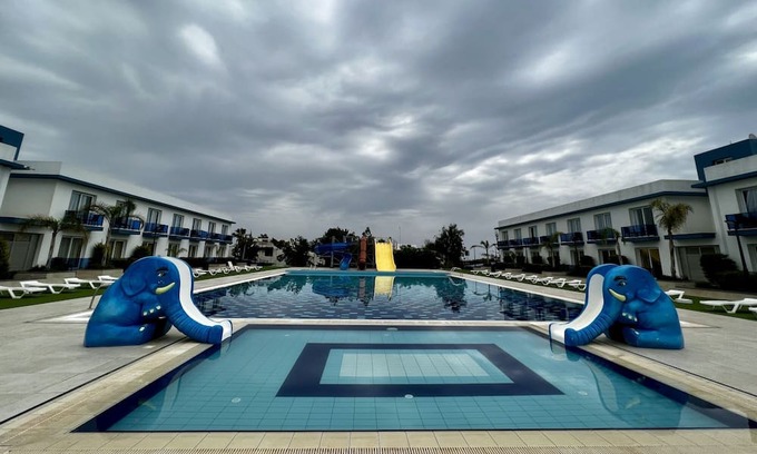 Trikomo Apartment | Flat w Pool, Balcony 10 min to Beach in Iskele