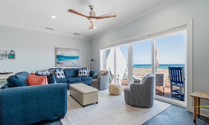 Navarre Beach House | Gulf Front Home with Private Beach Crossover. Goin' Coastal
