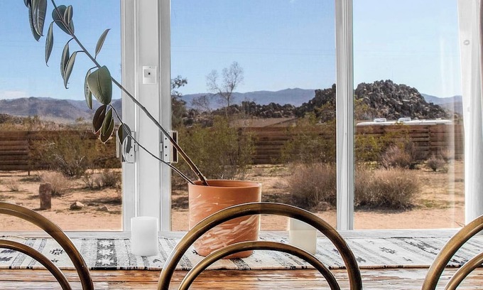 Joshua Tree Cabin | The Moon Cabin, A Rustic & Romantic Weekend Escape + Fireplace