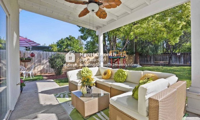 Greenacres House | Back Yard with Lawn & Dedicate Office & Single-Story