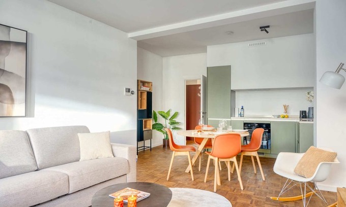 University District Apartment | Bright 1BR Haven in Antwerp with Terrace