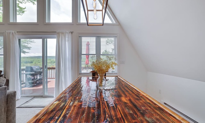 Lake Ariel Ski Chalet | Lakefront A-Frame Paradise with Stunning Views