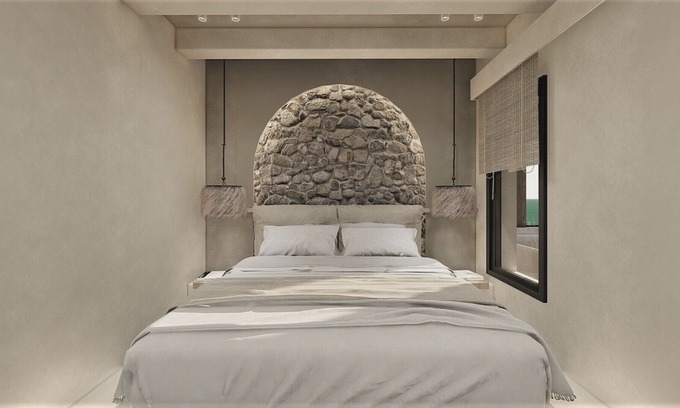 Almyros Hotel | Unique Design Suite with Breakfast - Next to the beach